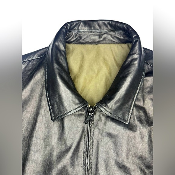 ~ Vintage Leather Jacket RARE 100% Lambs Skin Joseph &‎ Feiss Internatio… - Picture 1 of 15